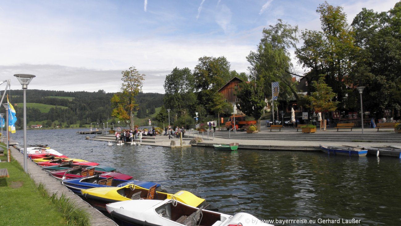Sehenswürdigkeiten Bühl im Allgäu Alpsee Camping Schwimmen