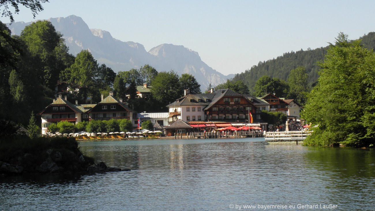 Schifffahrt K  nigssee Sch  nau nach St  Bartholom   Bootfahren