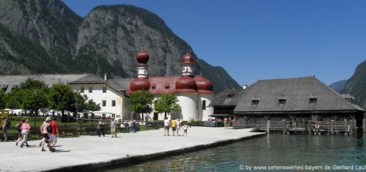 Königssee in Berchtesgaden Reiseziel Sankt Bartholomä Ausflugsziel Highlights Bayern