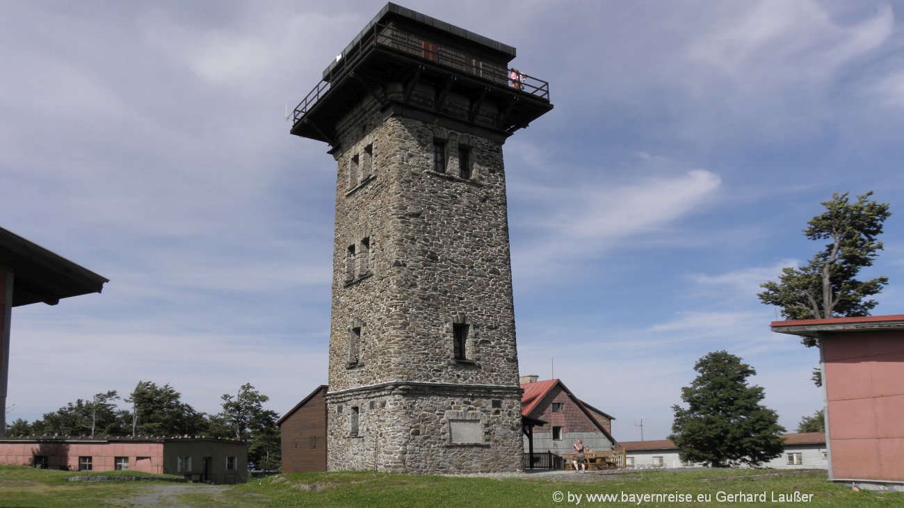 Cherchov Wanderung Böhmerwald Wanderwege Tschechien Cherkov Gipfel