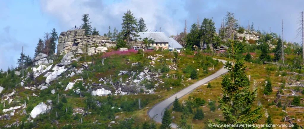 Sehenswürdigkeiten Dreiländereck Bayerischer Wald Dreisesselberg Ausflugsziel Dreisessel Berggasthof