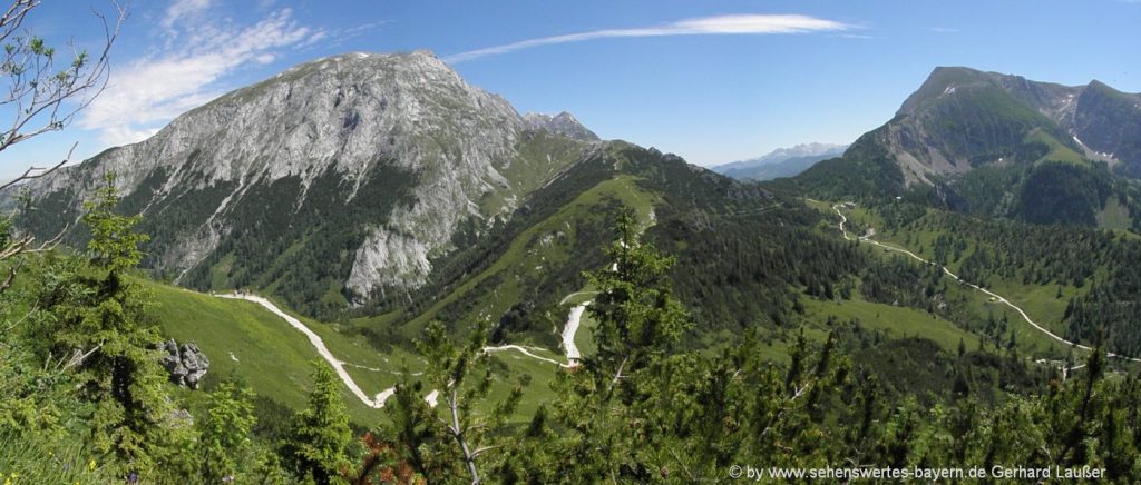 Jenner Bergwanderung Jenner Bergwanderung Almhüttenurlaub in den bayerischen Alpen Panorama