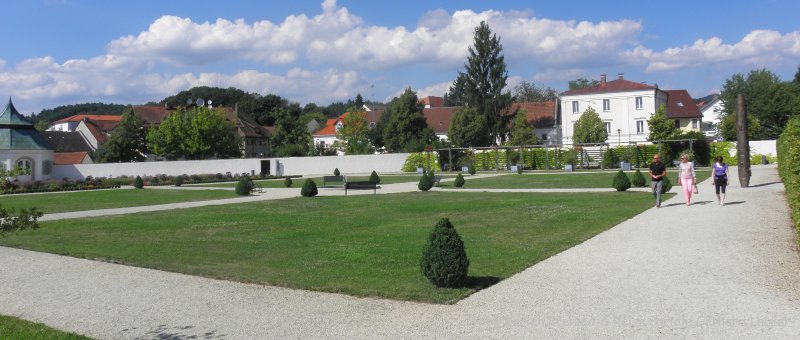 Niederbayern Kloster Metten Prälatengarten