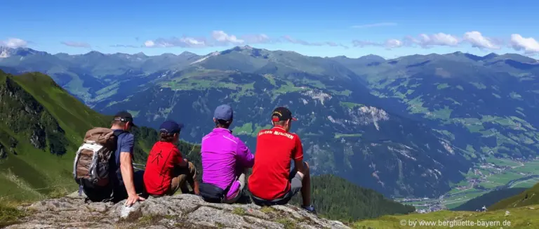 Österreich Zillertal Bergwandern Tagesausflug Wandern Alpen Panorama