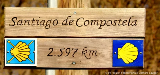 Pilgerweg in Europa Jakobsweg Santiago de Compostela Wegweiser