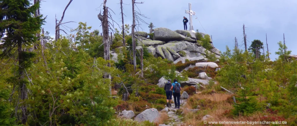 Sehenswürdigkeiten im Dreiländereck Wandern Dreisessel zum Plöckenstein