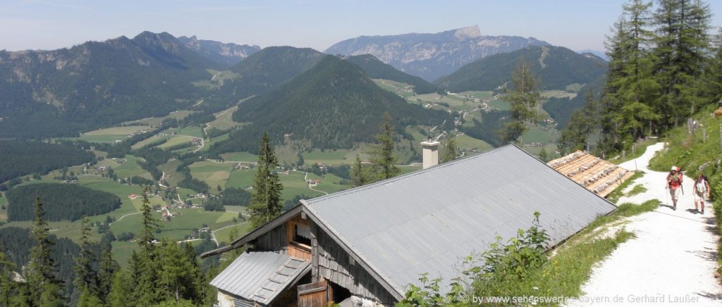 Wandern und übernachten in den Bergen Almhütten Übernachtung in Deutschland Almurlaub in Bayern