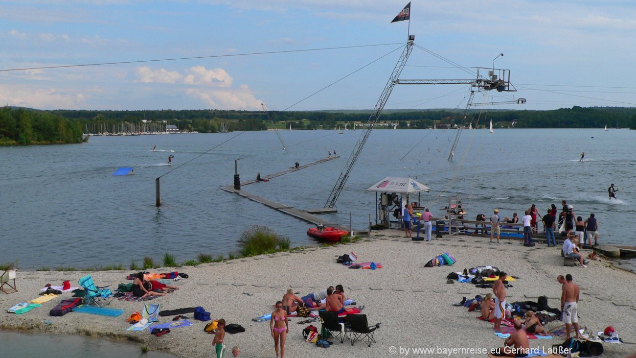 Freizeitpark Moving Ground Steinberger See Wasserski Tauchen Wakeboard