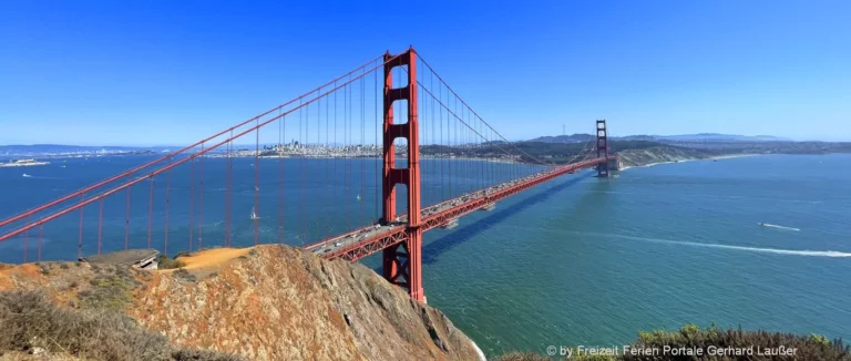 USA Highlights in Kalifornien Wahrzeichen San Francisco Golden Gate Bridge